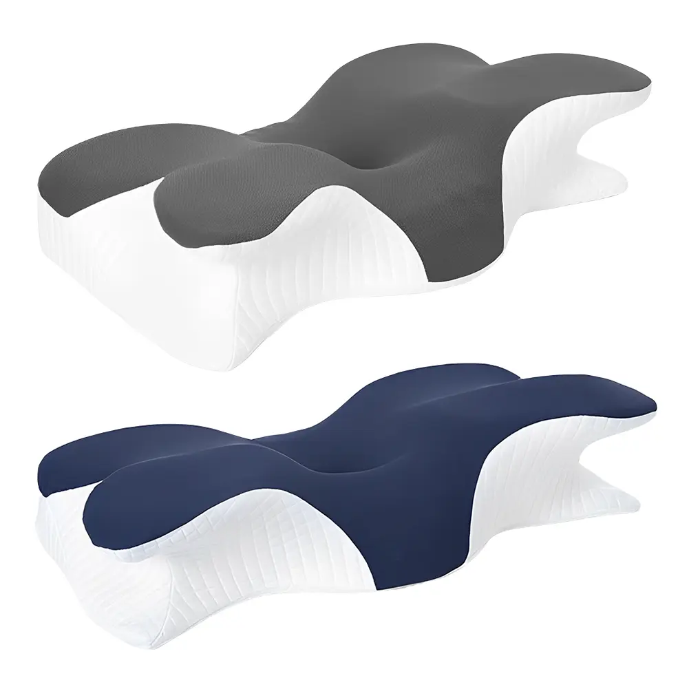 Butterfly Shaped Ergonomic Orthopedic Pillow Comfortable Neck Pillow Soft Sleeping Cervical Pillow for Office School Nap Pillow