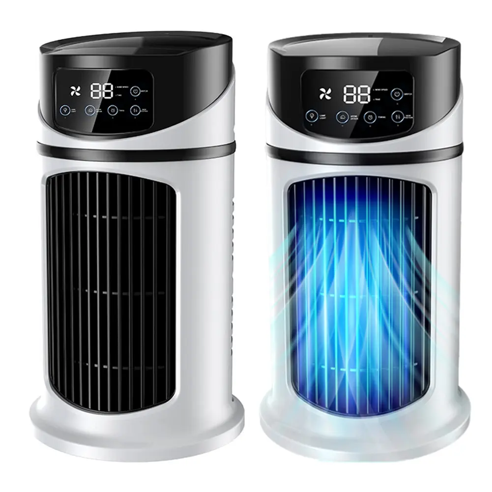 3-In-1 Portable Air Conditioner Water-Cooled Fan Air Conditioner 6-Speed Adjustable Air Cooling Fan Cooling Desk Fan For Home