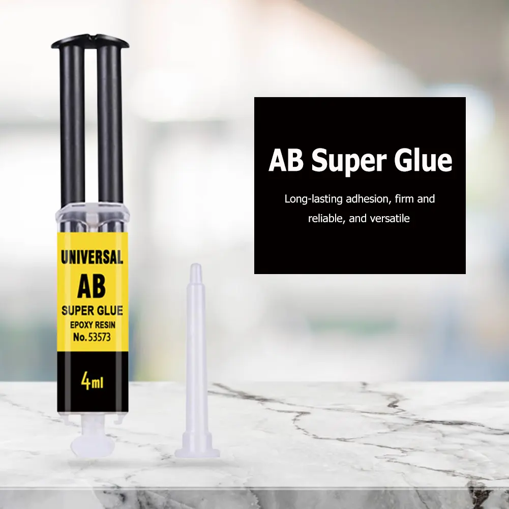1-10PC 4/25ML Epoxy Resin AB Glue Plastic Wood Strong Quick-drying Adhesive Glue Waterproof Home Strong Repair Glue Super Liquid