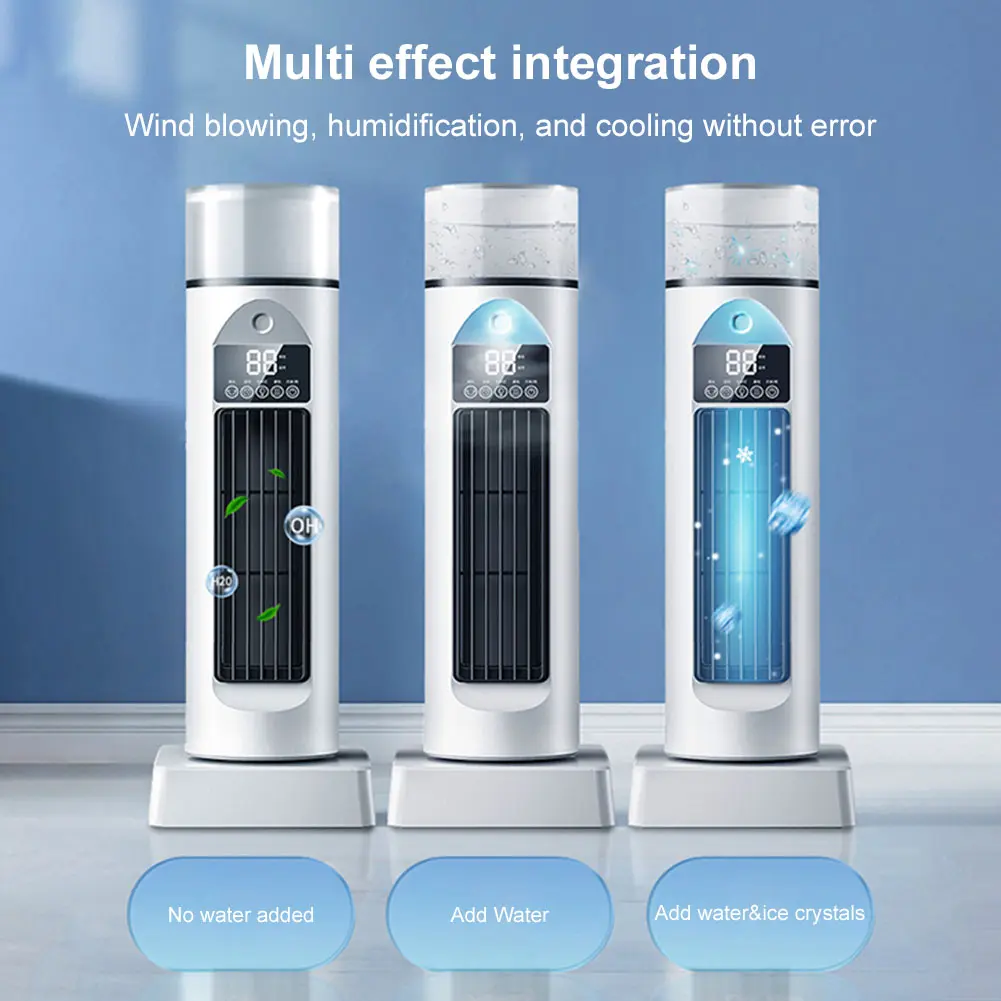 Portable Tower Fan with 6 Speeds & Mist Bladeless Cooling Fan Oscillating Fan for Bedroom Living Room Office