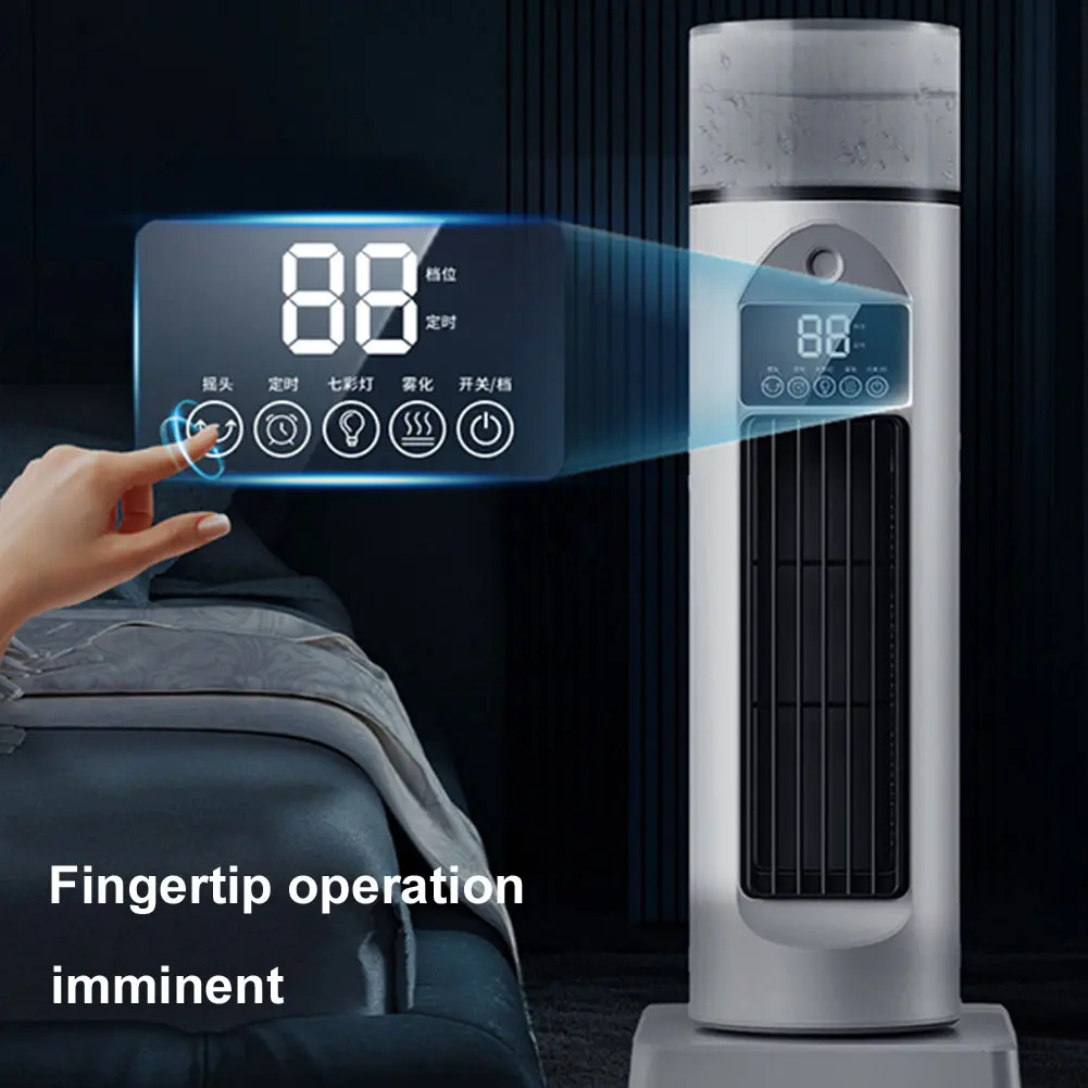Portable Tower Fan with 6 Speeds & Mist Bladeless Cooling Fan Oscillating Fan for Bedroom Living Room Office