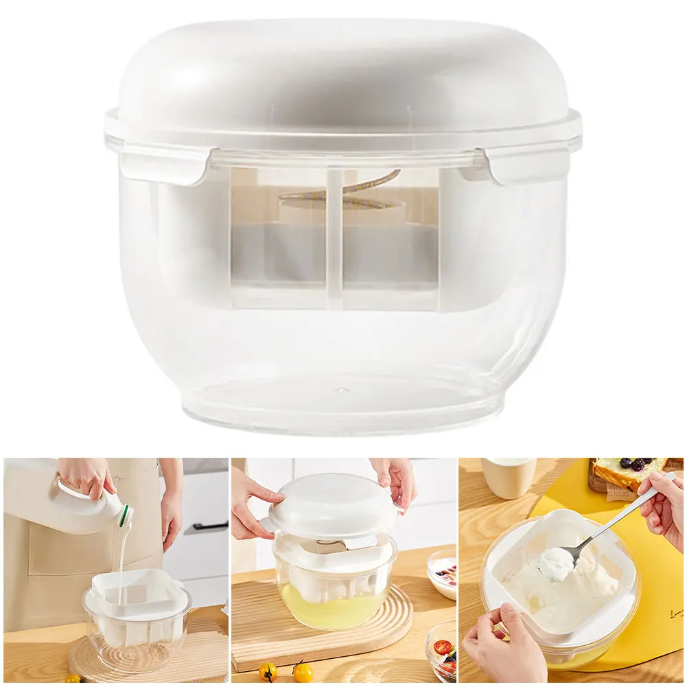 ​Yogurt Coffee Filter Maker with Pressure Spring Greek Yogurt Maker Yogurt Cheese Maker Machine for Homemade Thick Greek Yogurt