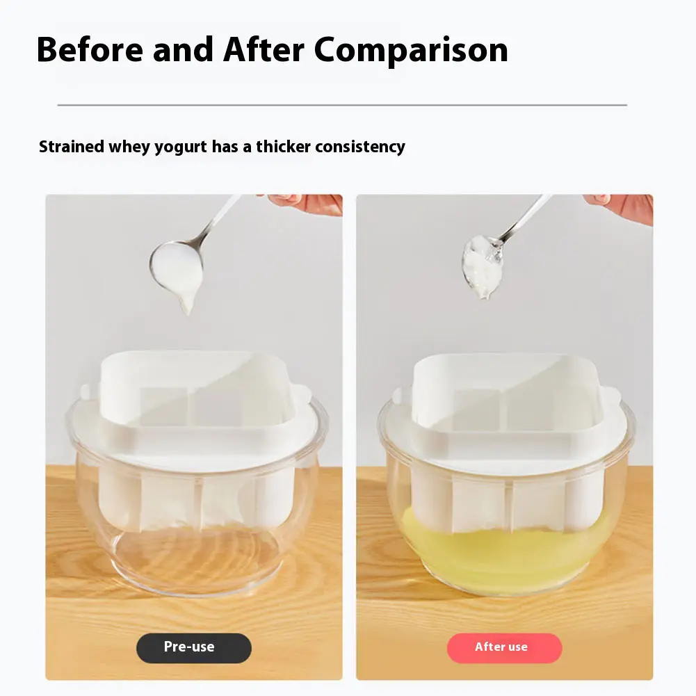 ​Yogurt Coffee Filter Maker with Pressure Spring Greek Yogurt Maker Yogurt Cheese Maker Machine for Homemade Thick Greek Yogurt