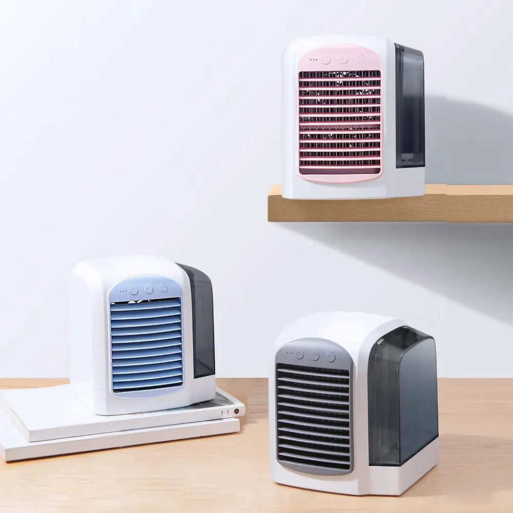 Water-Cooled Air Conditioner Personal Mini Air Cooler 3 Gear Air Cooling Machine 380ml Tank Mini Air Conditioner for Home Office