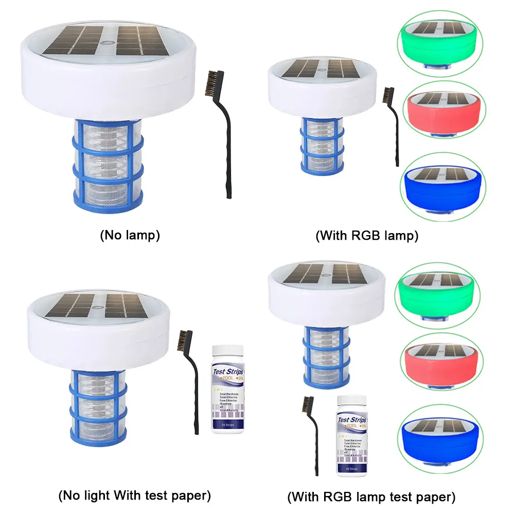 Pool Cleaning Equipment Solar Power Swimming Pool Purifier Pool-Ionizer Water Algae Inhibition Chlorine-Free Water Processor