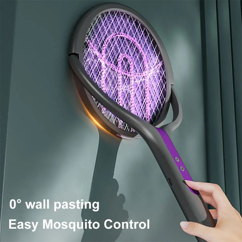 2800V 2 in 1 Mosquito Killer Lamp Multicunctional Angle Adjustable Bug Zapper Electric USB Rechargeable Mosquito Fly Bat Swatter