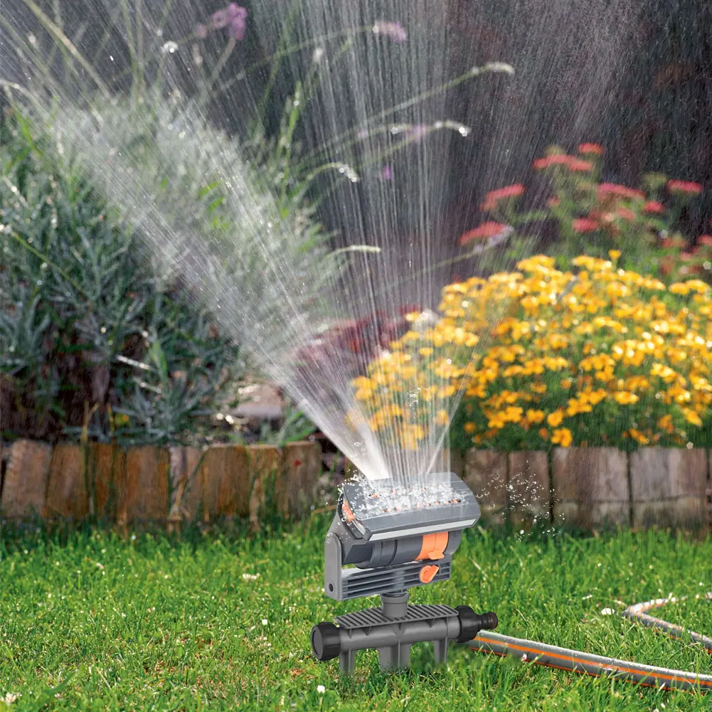 Oscillating Sprinkler Automatic Garden Sprinkler 4 Modes Watering Irrigation System Watering Device for Plants Grasses Flowers