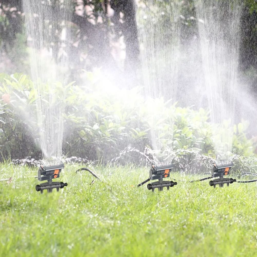 Oscillating Sprinkler Automatic Garden Sprinkler 4 Modes Watering Irrigation System Watering Device for Plants Grasses Flowers