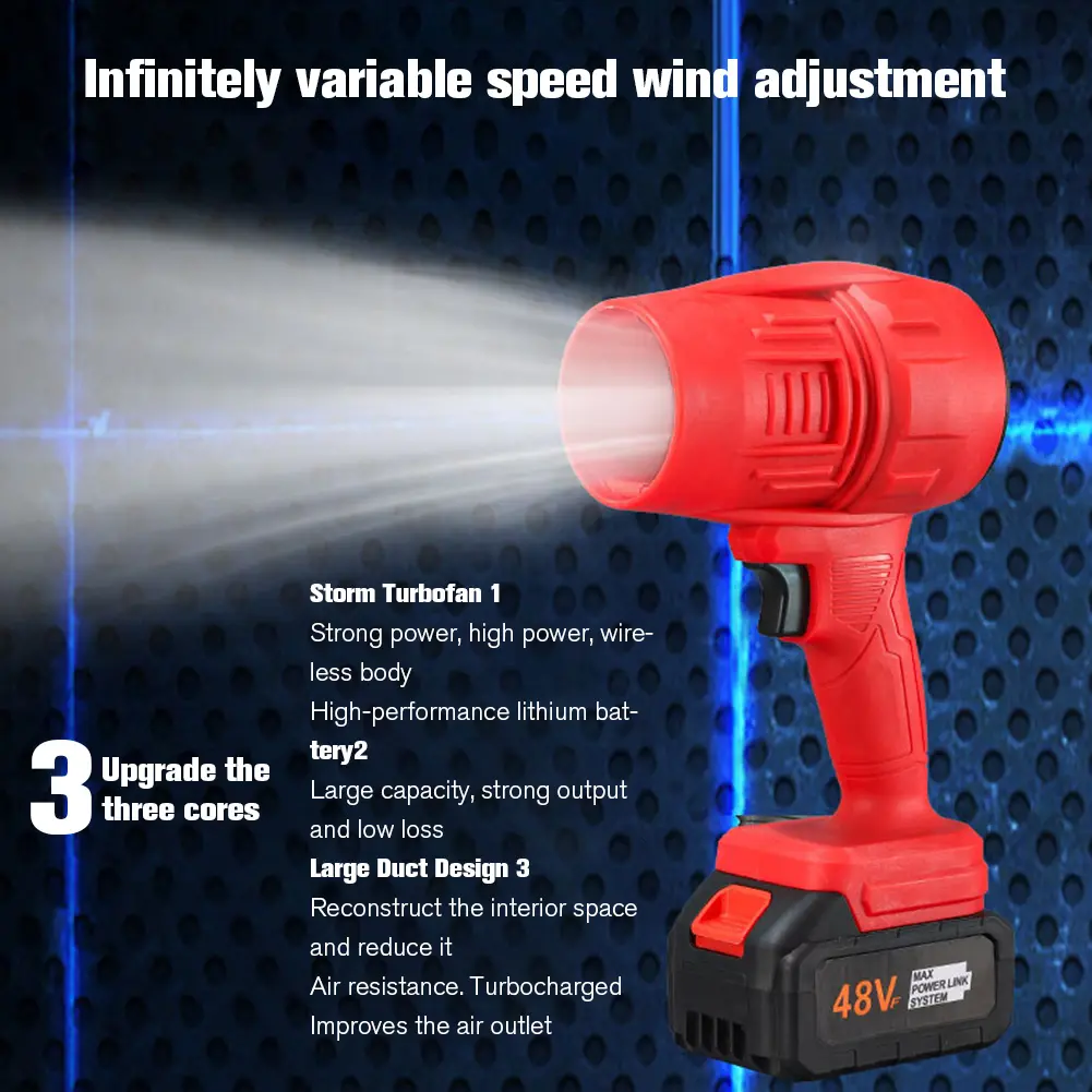 Jet Dry Blower Rechargeable Electric Air Duster Car Dryer Air Blower Dust Blower for Car Computer Keyboard Cleaning Garden