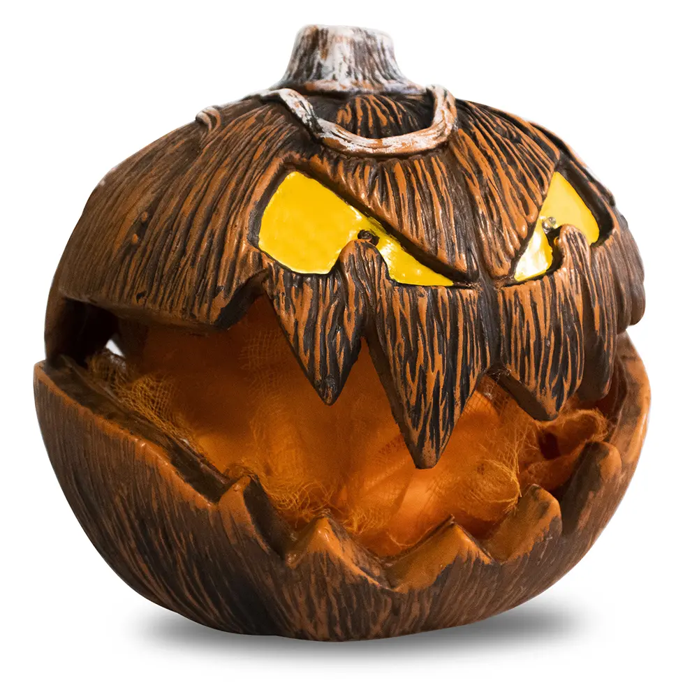 Vintage Pumpkin Halloween Lights Unique LED Devil Pumpkin Lantern Halloween Evil Pumpkin Lamp Halloween Decor