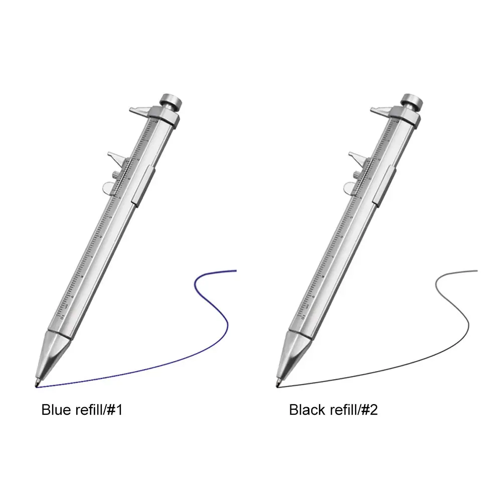 1-5PCS Multifunction Caliper Pen Ball-Point Ballpoint Pen Gel Ink Pen 0-100mm Vernier Caliper Roller Ball Pen Stationery Gifts