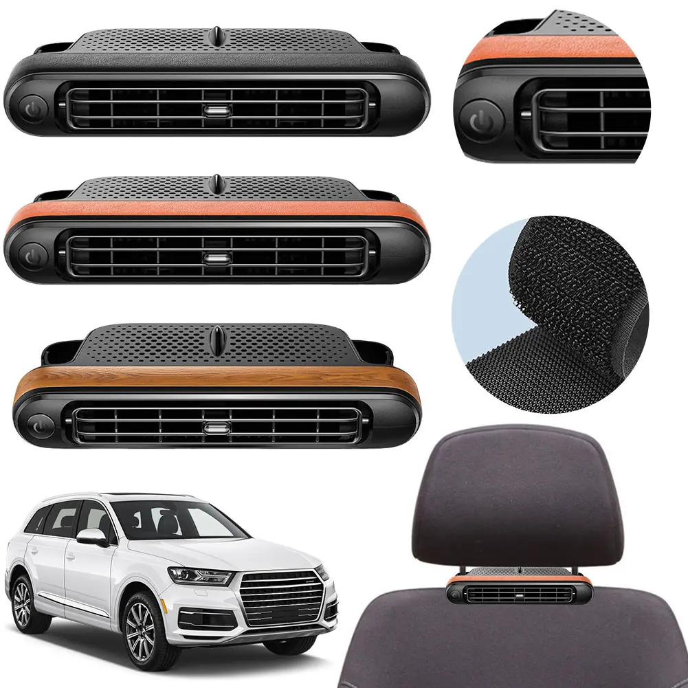 Car Headrest Cooling Air Fan 3 Speeds Adjustable Car Interior Portable Fan Cooler Air Cooling Fan Summer Car Accessories ﻿