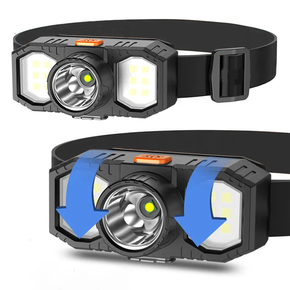 XPE+COB LED Powerful Headlamp Flashlight 3 Gears Powerful Headlight Torch Camping Head Light for Outdoor Camping Hiking Working