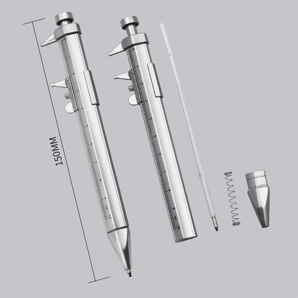 1-5PCS Multifunction Caliper Pen Ball-Point Ballpoint Pen Gel Ink Pen 0-100mm Vernier Caliper Roller Ball Pen Stationery Gifts