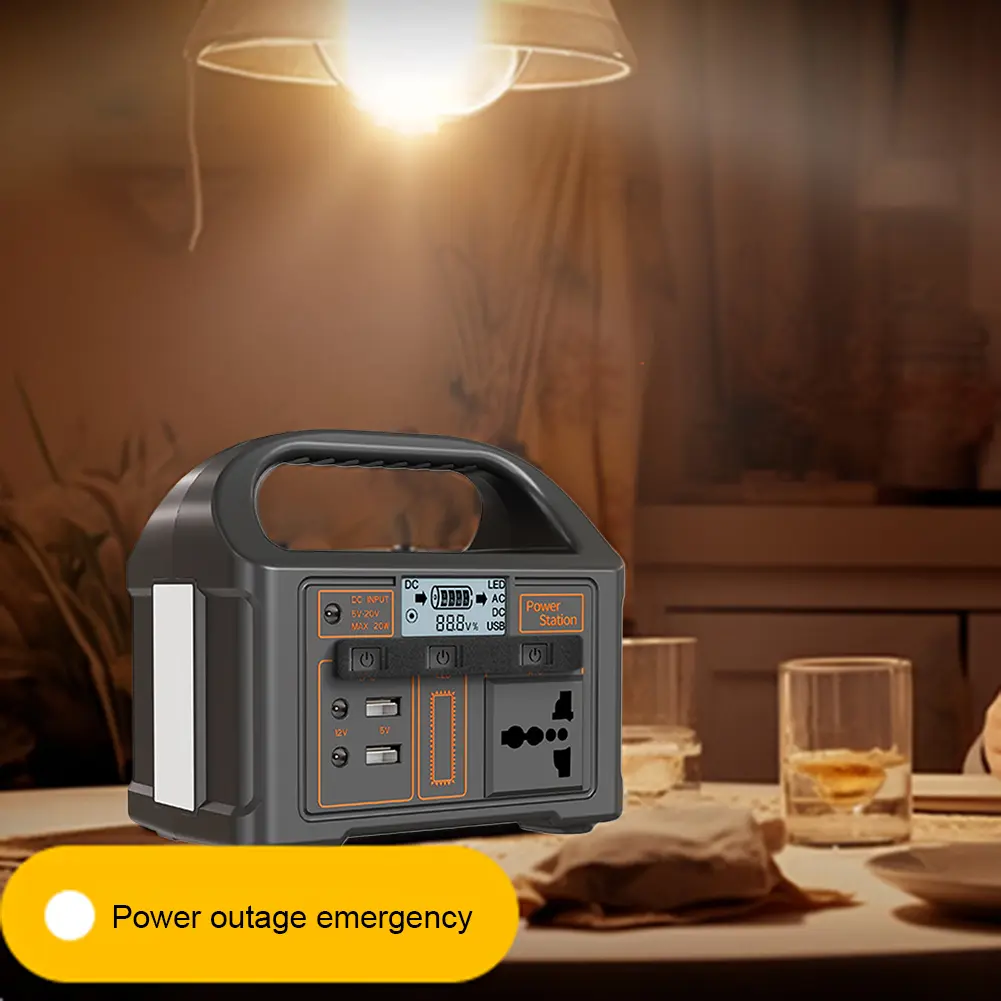 100W Portable Power Station 2400mAh Solar Generator LiFePo4 Batteries 220V 110V Energy Storage Supply Camping Campervan RV