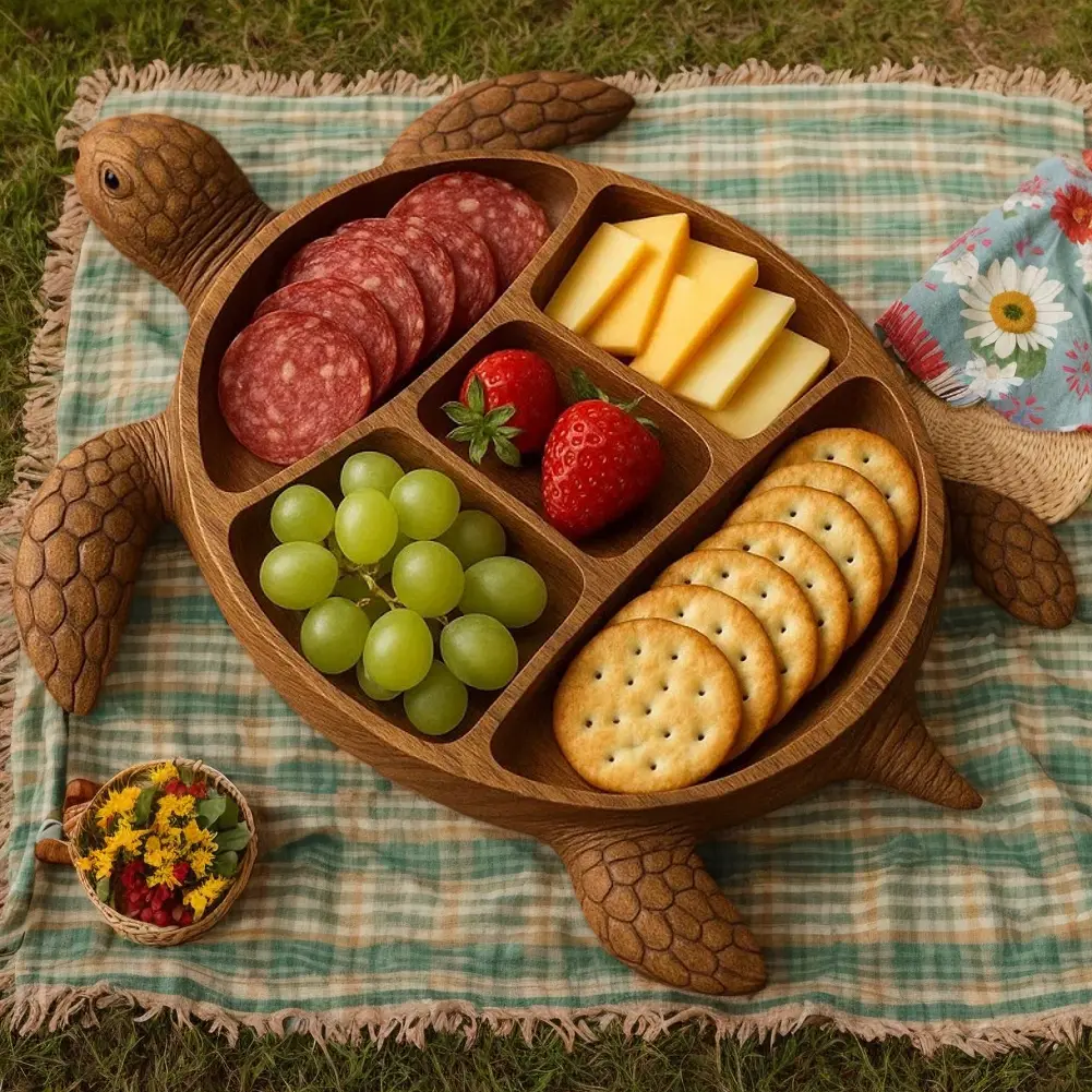 Wooden Tray Octopus Shaped Walnut Tray For Nuts Fruits Candies Desserts Snacks Jewelry Accessory Home Storage Tray Home Decor