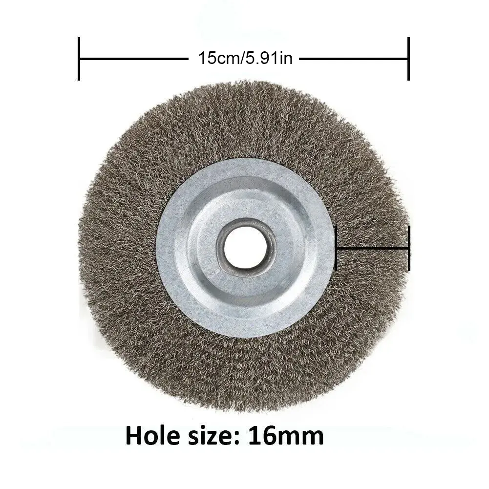 Crimped Wire Wheel Brush Stainless Steel Crimped Cup Brush Metal Rust Fine Wire Wheel Brush for Angle Grinder