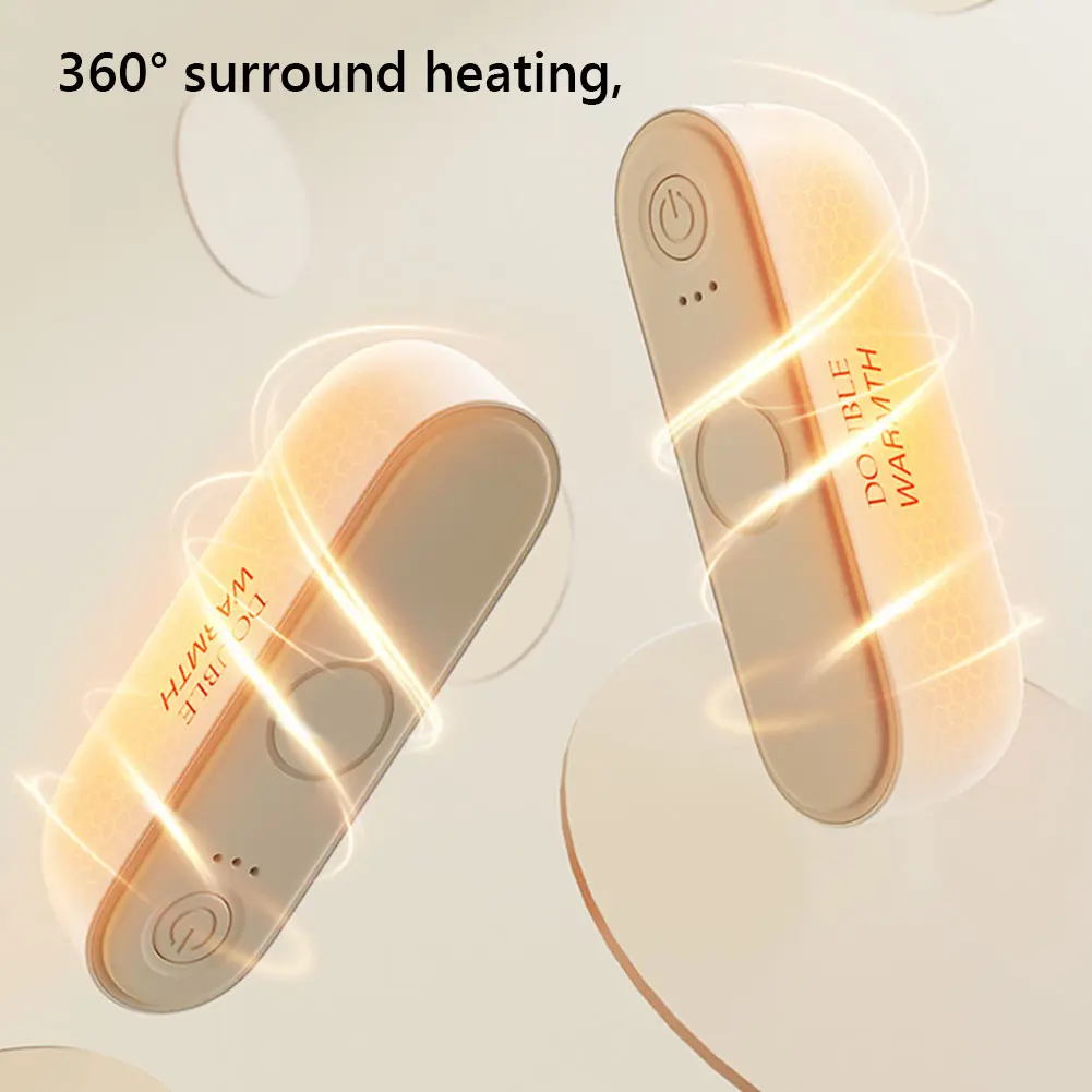 2 in 1 Magnetic Hand Warmer Mini Hand Warmer Heater USB-C Rechargeable Portable Hand Heater 3 Temp Setting for Women Men Kids