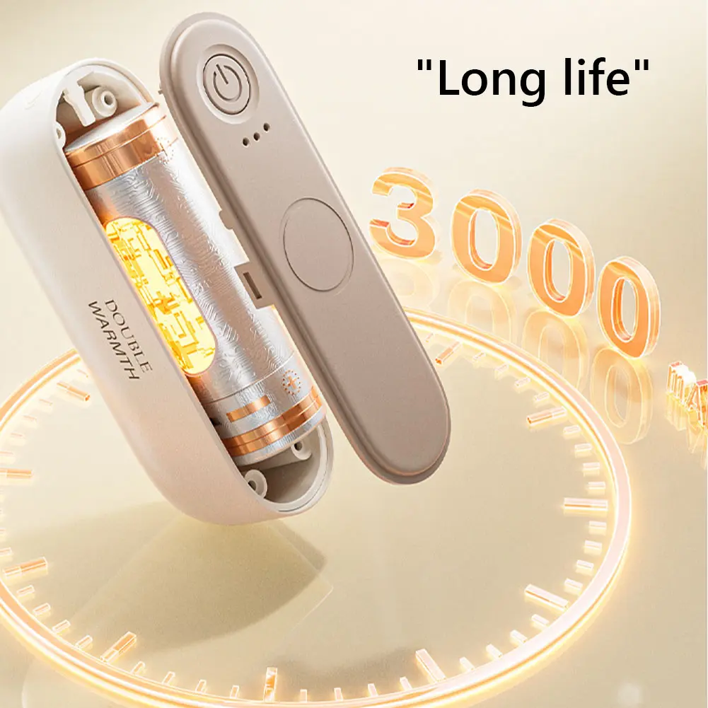 2 in 1 Magnetic Hand Warmer Mini Hand Warmer Heater USB-C Rechargeable Portable Hand Heater 3 Temp Setting for Women Men Kids