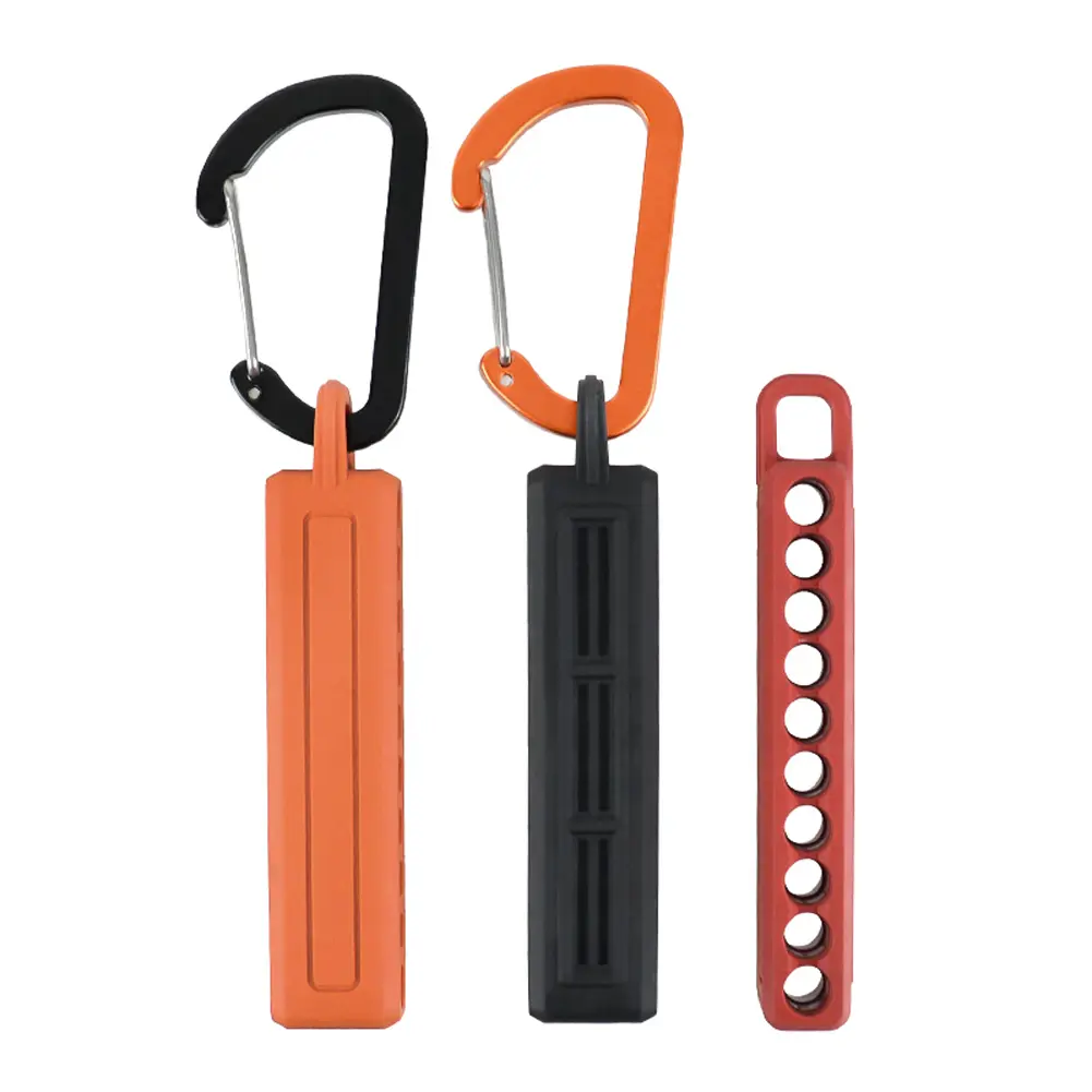 Screwdriver Bit Holder with Carabiner Screwdriver Bit Storage Organizer Screwdriver Bit Rack Drill Bit Storage Clip for Workers