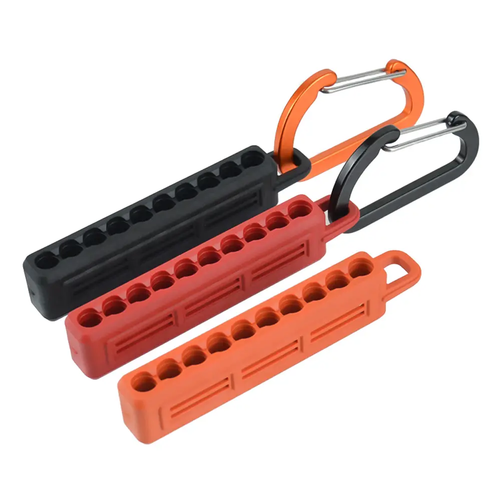 Screwdriver Bit Holder with Carabiner Screwdriver Bit Storage Organizer Screwdriver Bit Rack Drill Bit Storage Clip for Workers