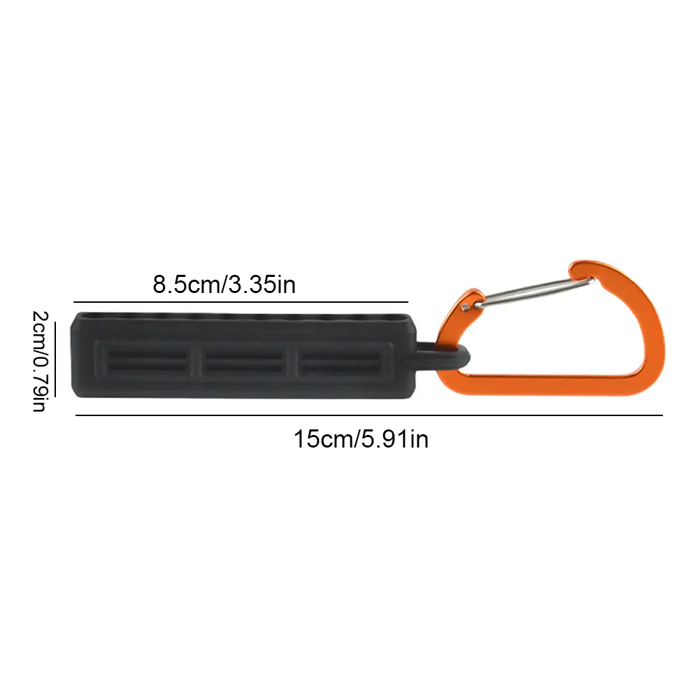 Screwdriver Bit Holder with Carabiner Screwdriver Bit Storage Organizer Screwdriver Bit Rack Drill Bit Storage Clip for Workers