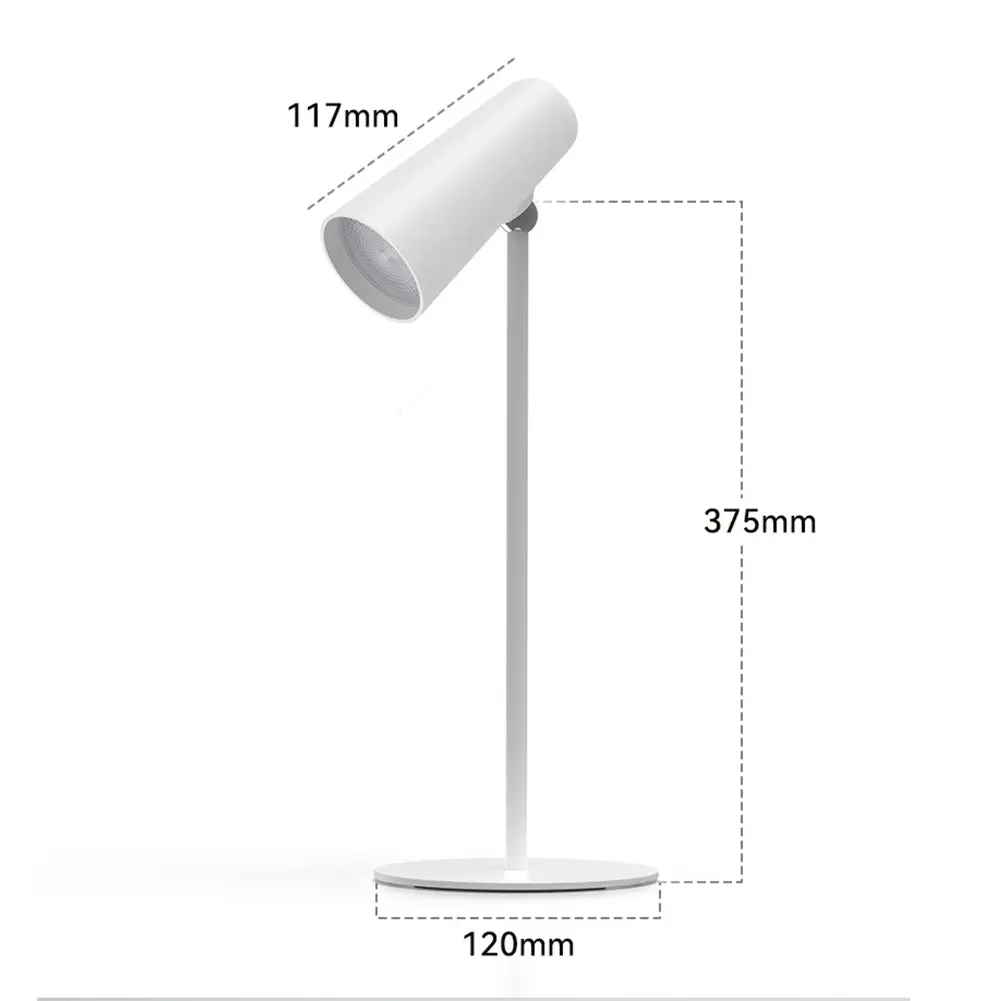 2000mAh Reading Light 3 Gears Study Light Rechargable Portable Touch for Cabinet Closet Wardrobe