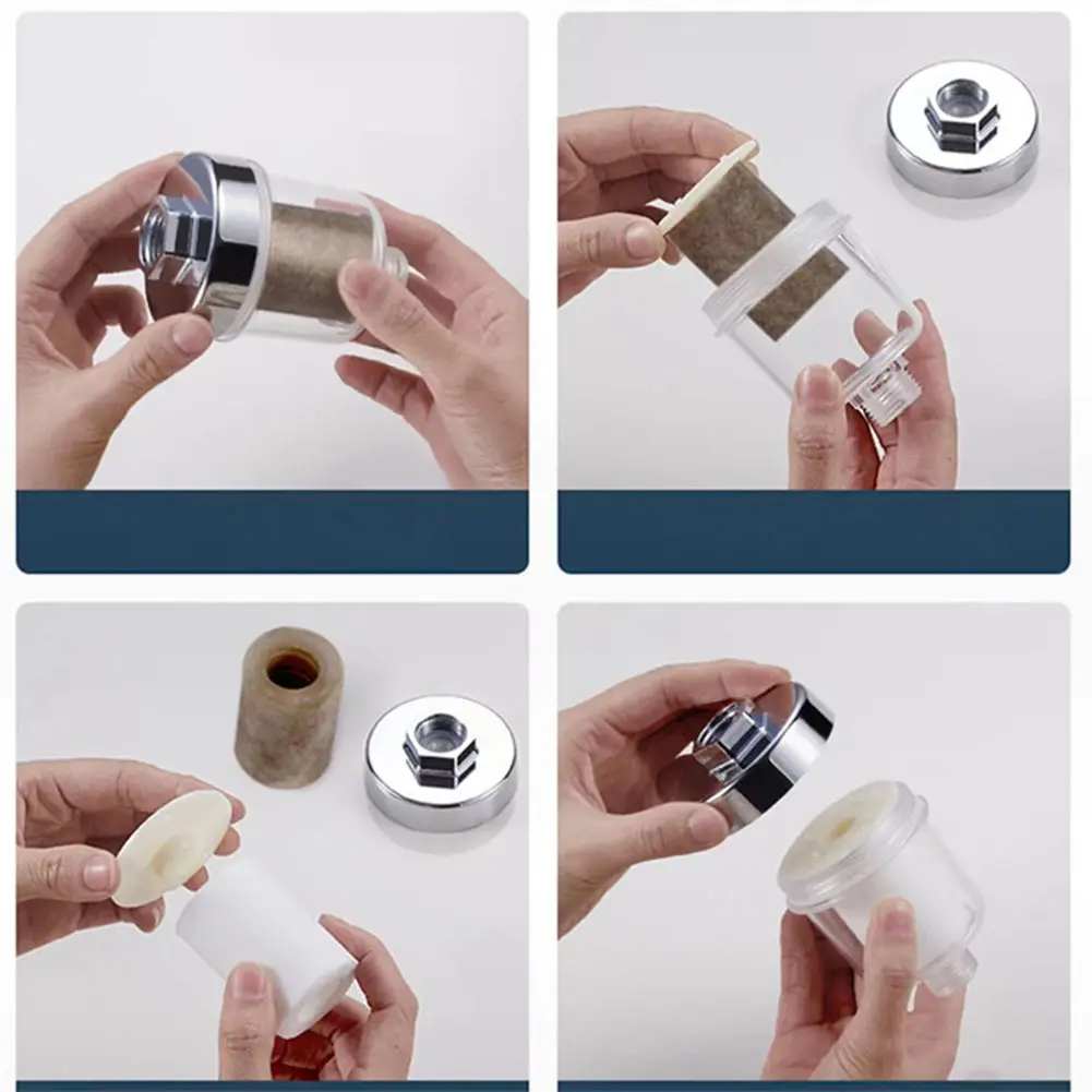 1-12pcs Universal Faucet Filter Water Outlet Purifier Kits PP Cotton For Kitchen Bathroom Shower Household Filter High Density