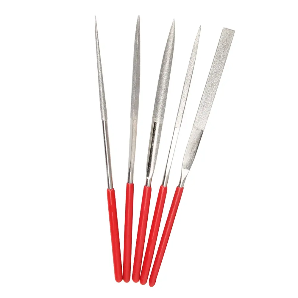 Stone Jewelry Metal Carving Tool 5pcs Diamond Carving Tool Polishing Metal Glass Stone Wood Craft Needle File Set