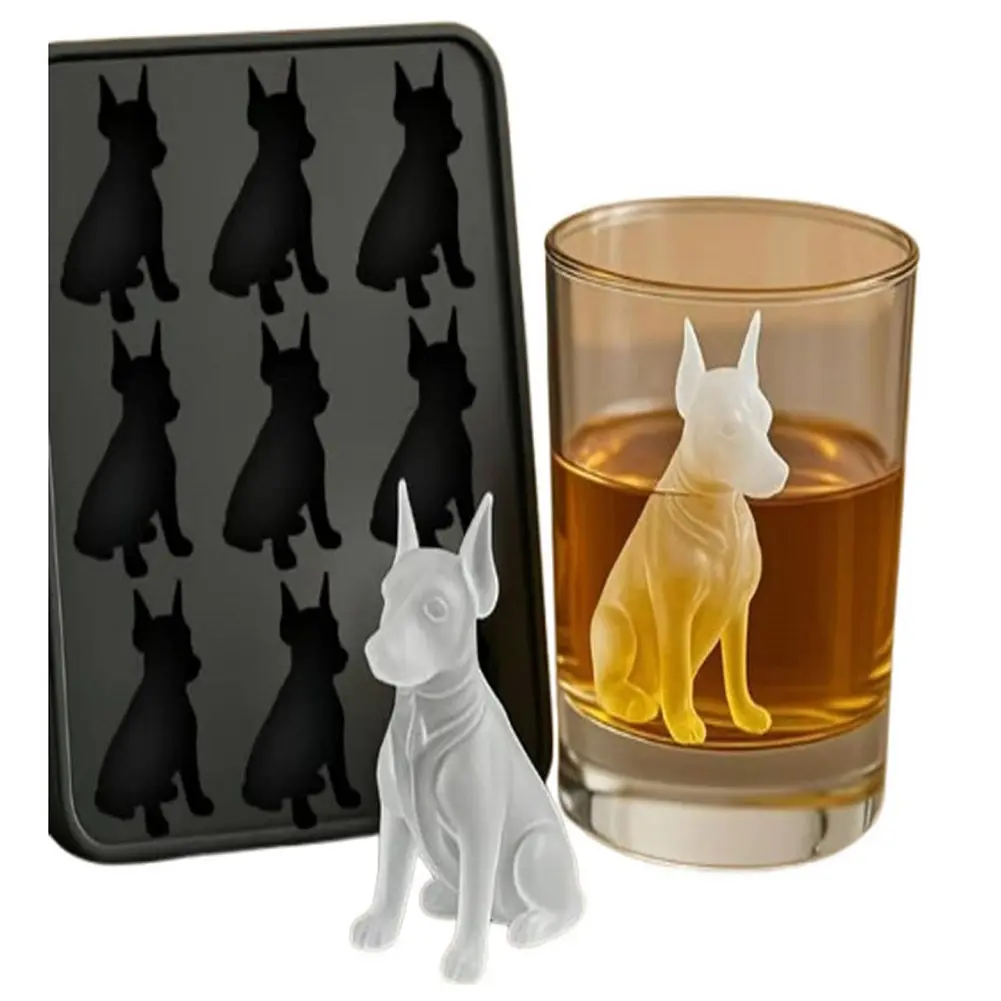 Racing Car Molds Silicone 6Cavity 3D Car Themed Chocolate Mold Ice Cube Tray French Bulldog DIY Baking Tool Cake Decorating Tool