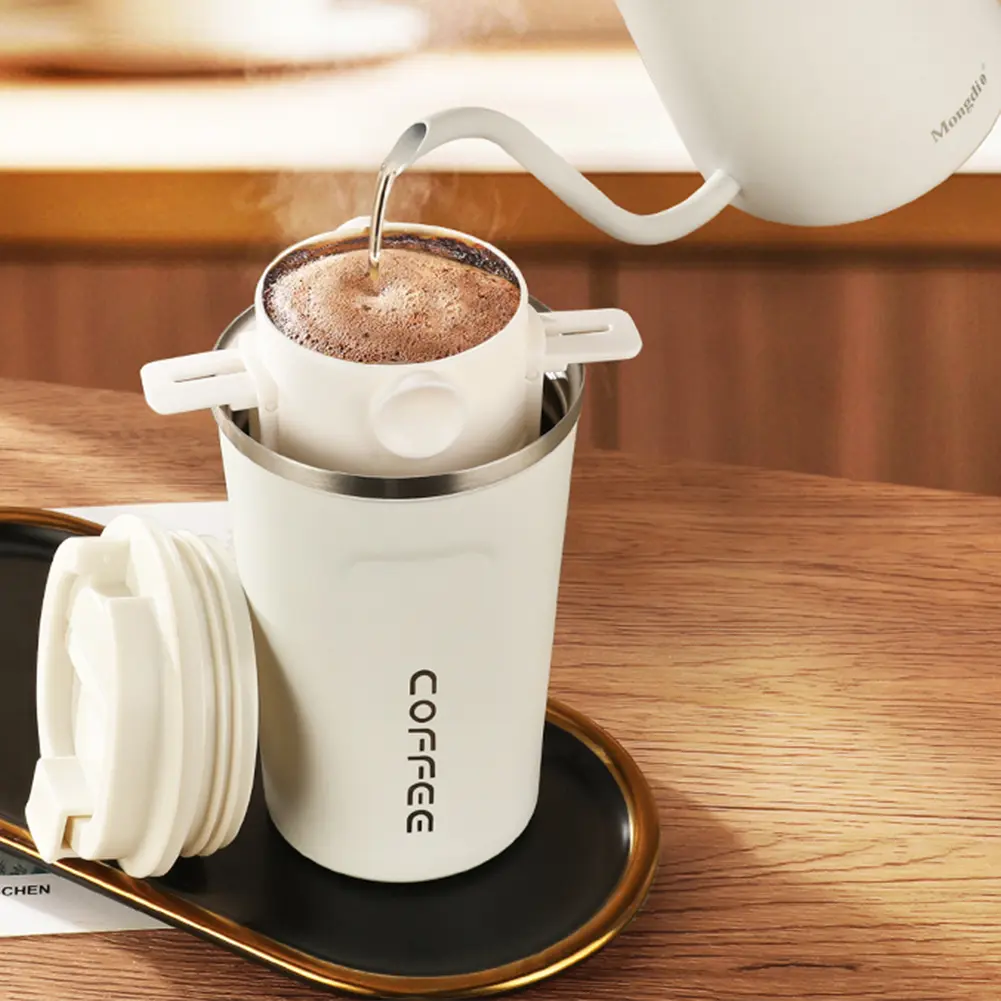 Hot Double-layer Insulated Coffee Cups Stainless Steel Car Thermal Bottles for Coffee Tea Thermal Mugs taza termica garrafa copo