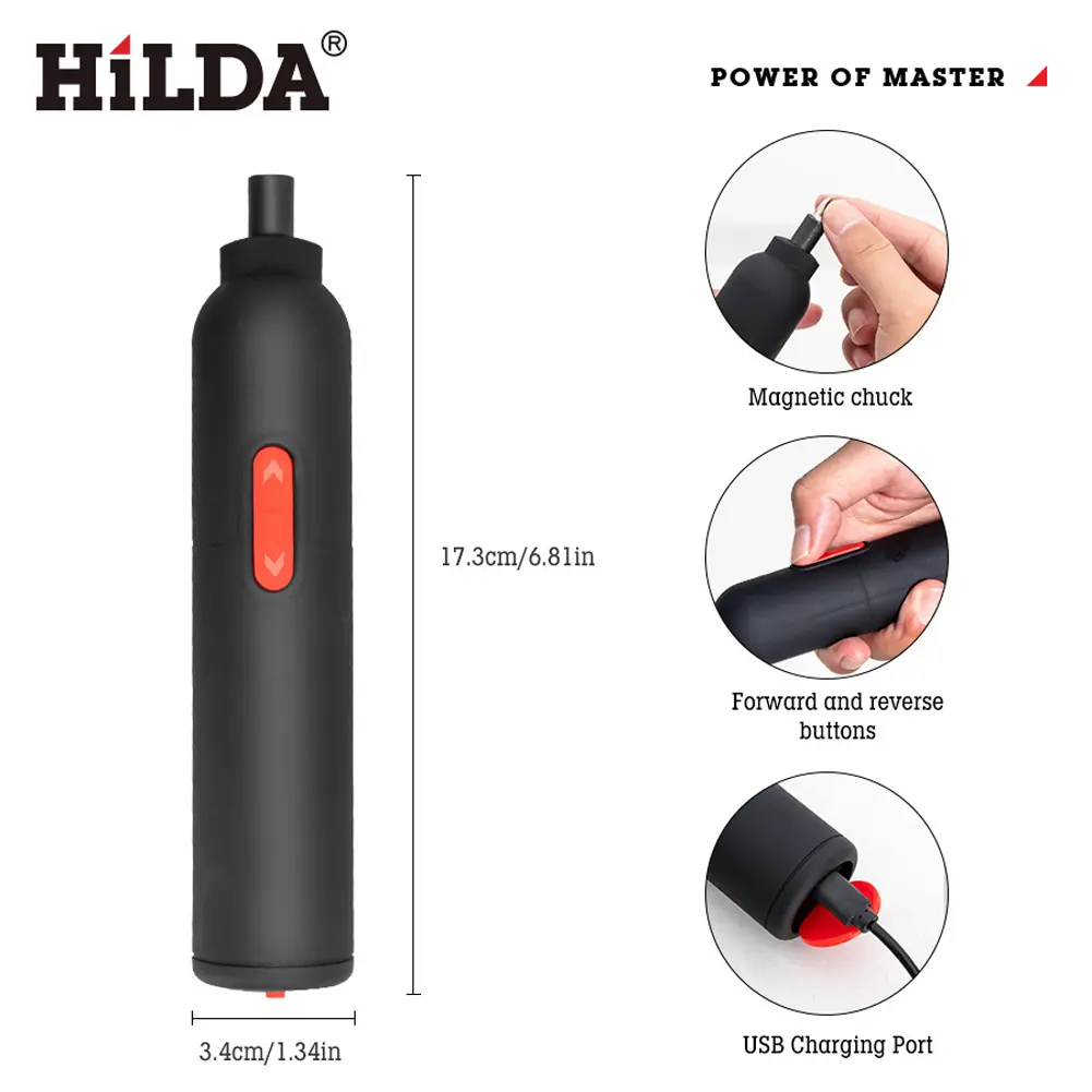 Electric Screwdriver Set 2000mAh Battery Power Screwdriver LED Light Automatic Screwdriver for Electronics Camera Laptop and PC