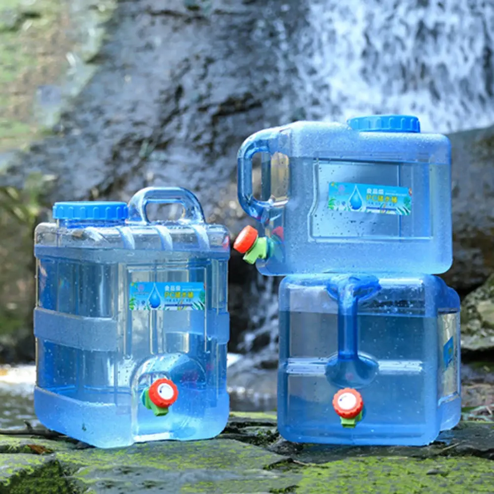 Outdoor PC Water Bucket Car Camping Drinking Kettle Portable Water Storage Container Outdoor Camping Equipment