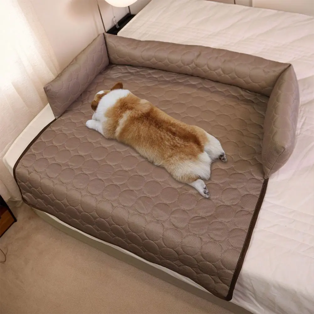 Cooling Dog Bed Non-Slip Bottom Waterproof Couch Cover Self Cooling Mat for Sofa Floor Furniture