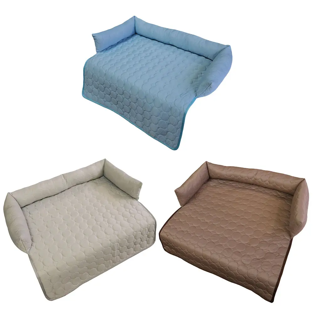 Cooling Dog Bed Non-Slip Bottom Waterproof Couch Cover Self Cooling Mat for Sofa Floor Furniture