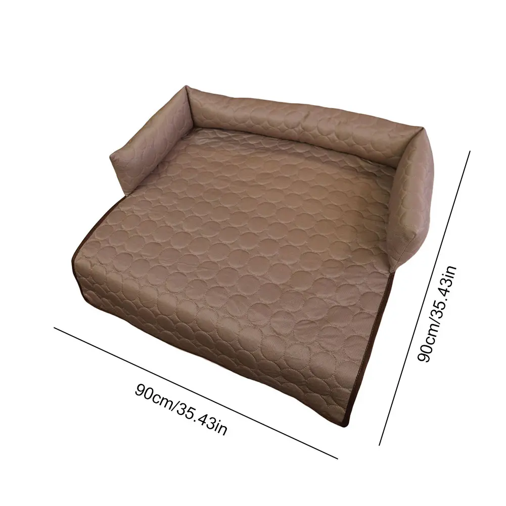 Cooling Dog Bed Non-Slip Bottom Waterproof Couch Cover Self Cooling Mat for Sofa Floor Furniture