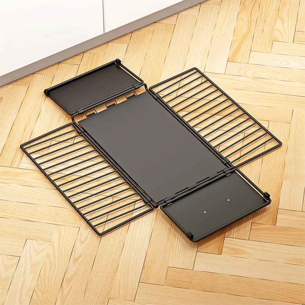Metal Sliding Cabinet Organizer Punch-Free Multifunctional Basket Wear Resist Storage Basket Drawer for Kitchen & Bathroom