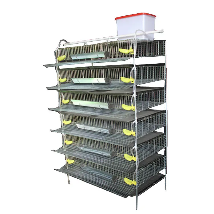 6 Tiers Poultry Farm Layer Quail Cage With Nipple Drinker for Sale