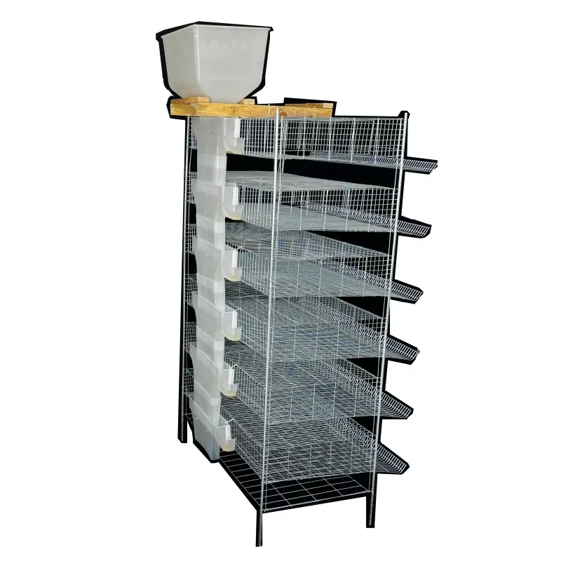 6 Tiers Poultry Farm Layer Quail Cage With Nipple Drinker for Sale