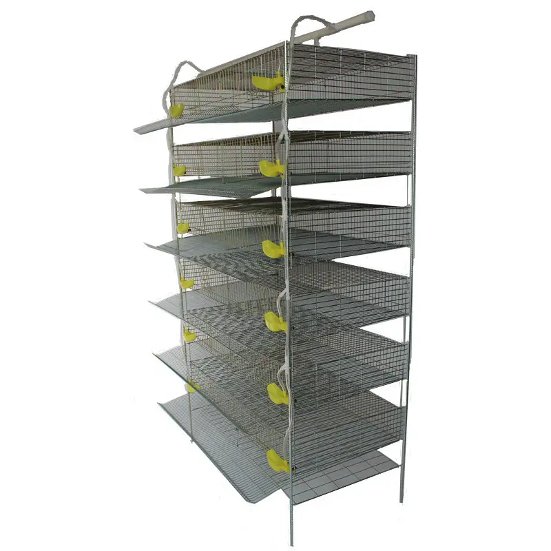 6 Tiers Poultry Farm Layer Quail Cage With Nipple Drinker for Sale