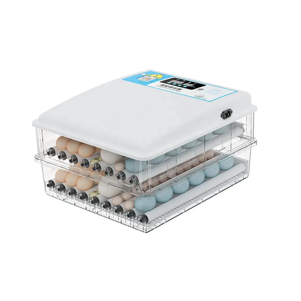 110V 220V Dual Power 12V Fully Automatic Chicken Egg Incubator