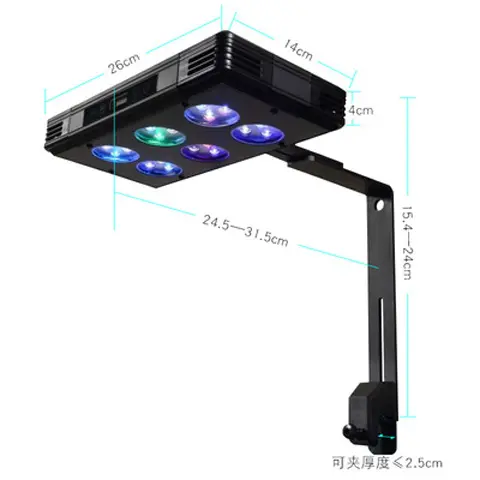 75Watts Aquarium LED Reef Light, Full-spectrum aquarium light for coral fish aquarium