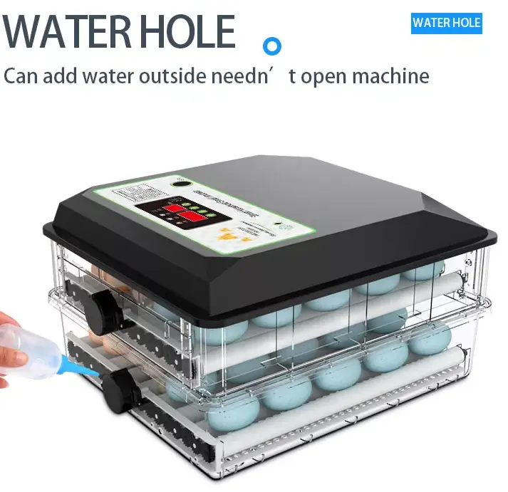64 Eggs Poultry Egg Incubators Hatching Machine Automatic Chicken Egg Incubator for Sale