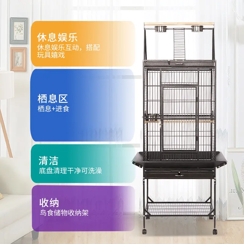 Wholesale China Manufacturer Cheap Large Breeding Canary Bird Parrot Cages Outdoor Indoor Using for Sale