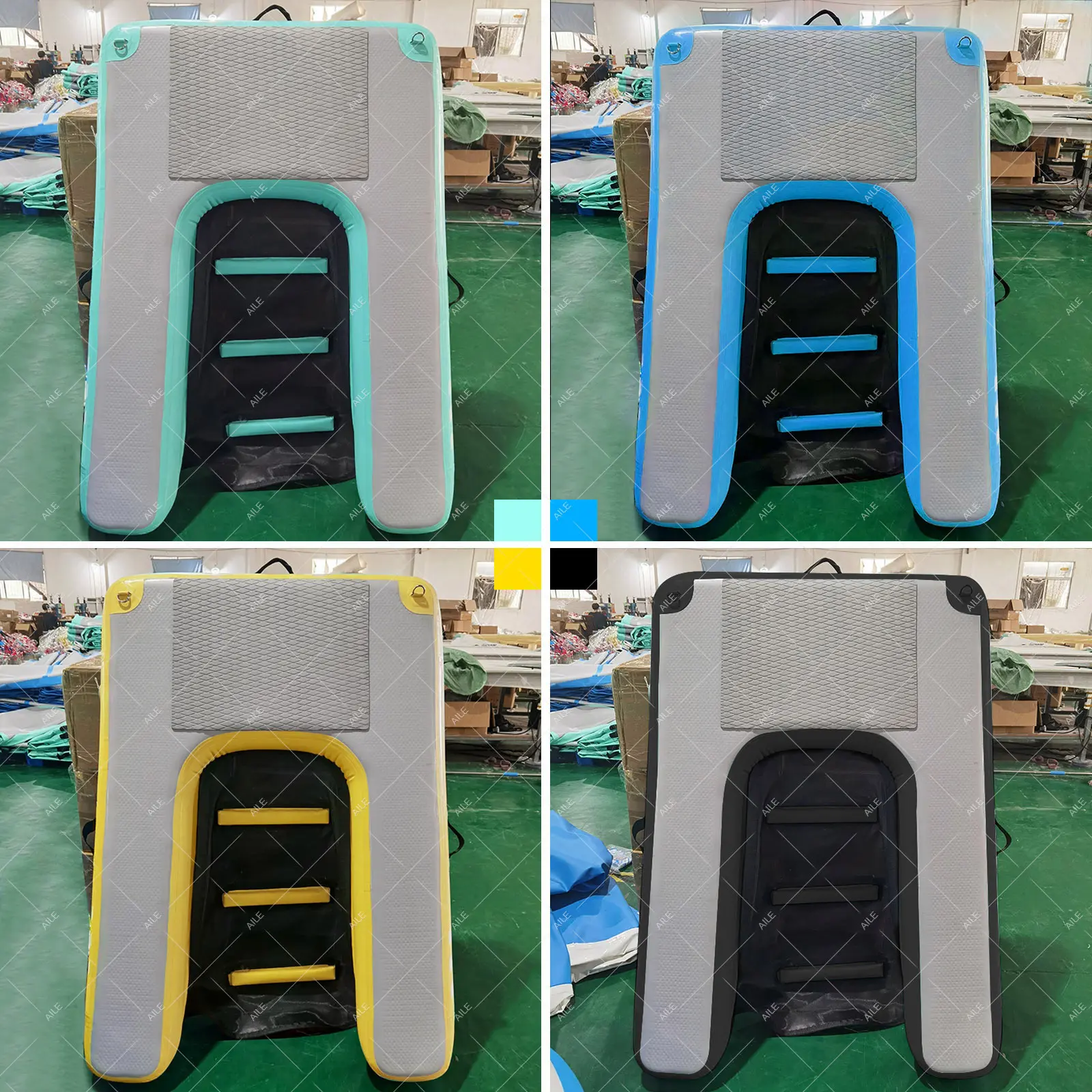 Pup Plank PVC Inflatable Dog Pool Ramp Water Boat Docks Inflatable Water Platform Floating Platform