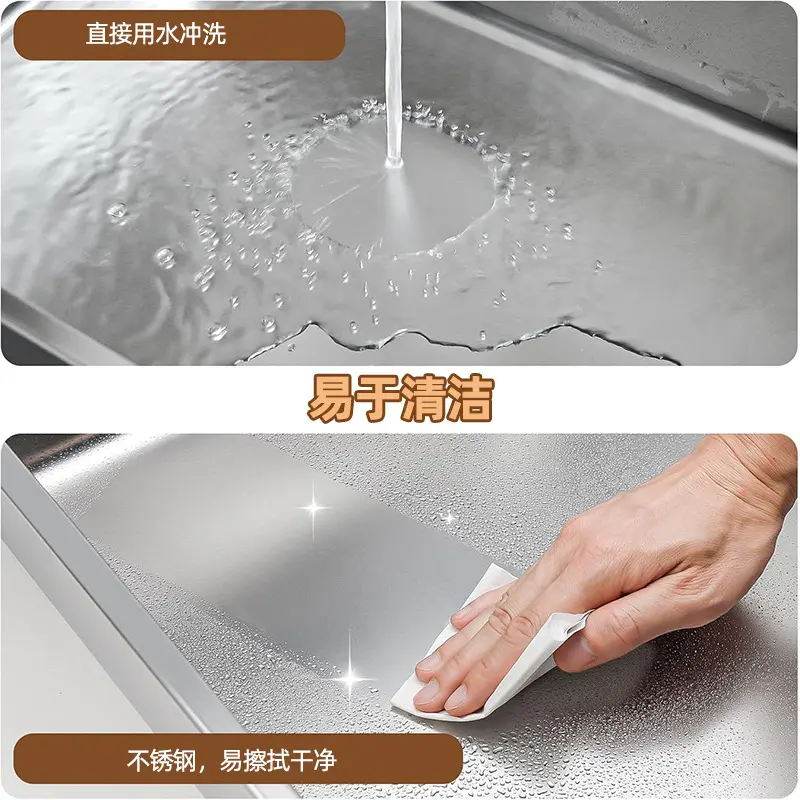 Extra Large Odor-Proof Stainless Steel Cat Litter Box with Sand Tray Fully Enclosed Cat Toilet Wholesale Pet Supplies