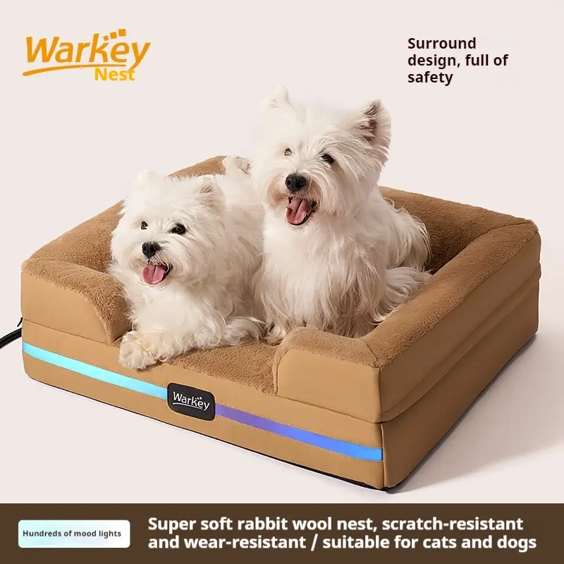 Manufacturer Direct Sales Energy Sailing Warm Cloth Mat Washable Pets Nest Kennel Constant Temperature Safe Winter Cross Border