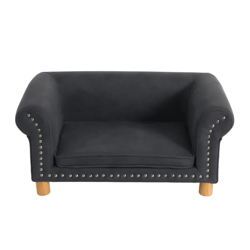 Hot Selling New Arrival Large Size Pet Furniture Sofa Couch Detachable Dog Bed with Solid Wood Hot Selling Dog Couch Bed