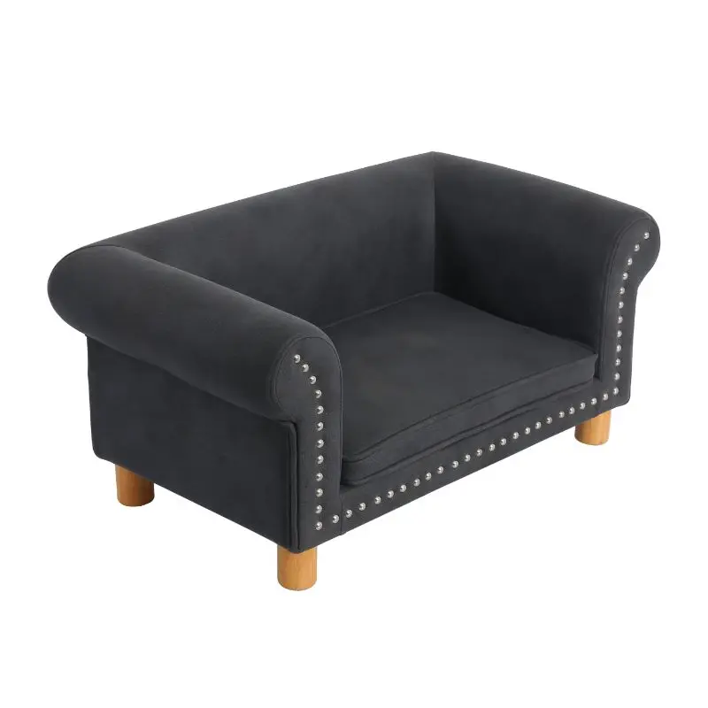 Hot Selling New Arrival Large Size Pet Furniture Sofa Couch Detachable Dog Bed with Solid Wood Hot Selling Dog Couch Bed