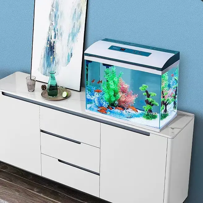 Wholesale Custom Glass Small Aquarium Fish Tank Glass Fish Bowl for Home Office Bar